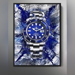 Rolex 8 1/2"x11" Framed Wall Art
